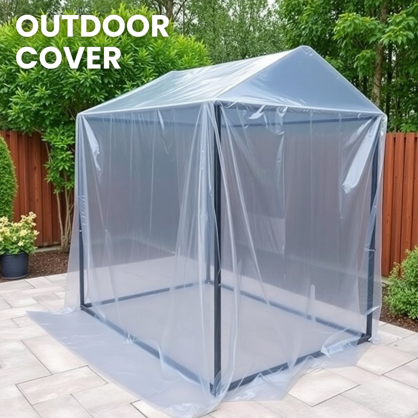 Plastic Sheeting – 10 x 25 ft, 3 Mil, UV-Resistant (Clear, 2-Pack)