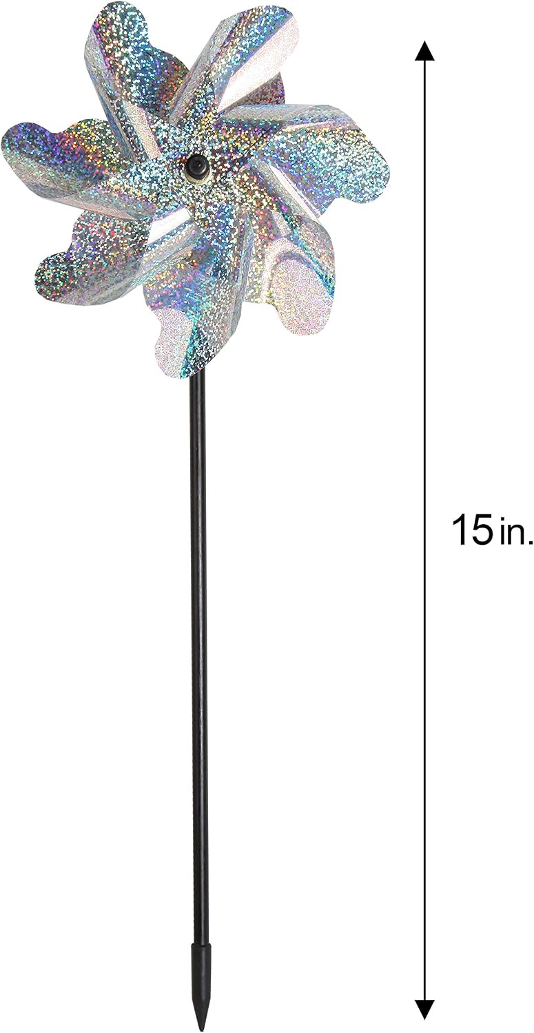 Bird Blinder Repellent Pinwheels (10 Pack) 15 inch
