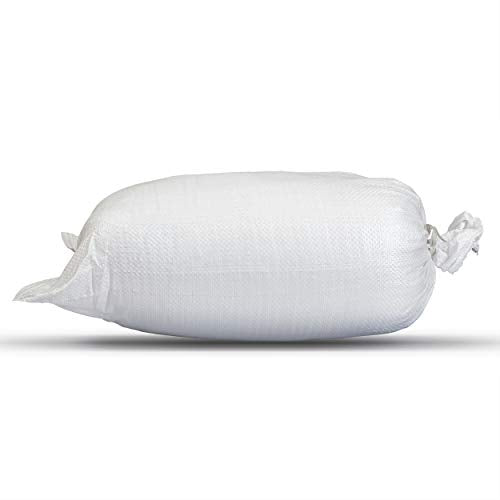 Empty White Sandbags with Ties (Bundle of 10) 14" x 26"