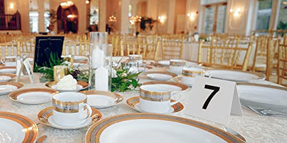 Restaurant Table Numbers 1-25 White (3 in x 3.5 in)