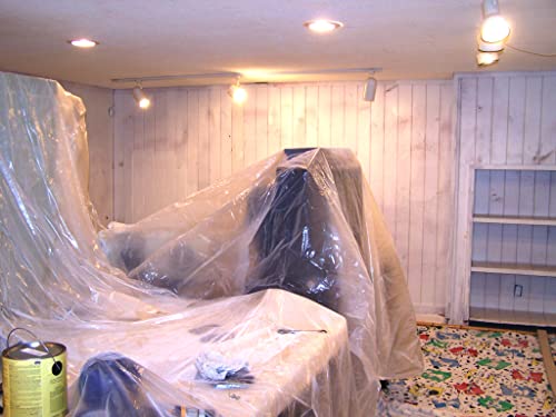 Plastic Sheeting (10' x 25') Long, 6 Mil Poly Sheeting Polyethylene Film