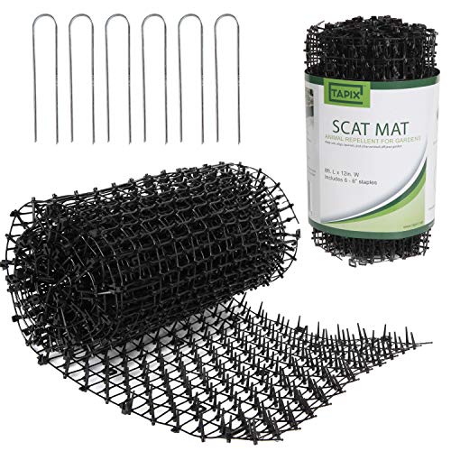 12PCS Cat Scat Mat With Spikes, Cat Repellent Mat Prickle Strip Dig Stopper Cat Spikes With 6 U Shaped Garden Pegs Cat Animal Spikes Repellent Deterrent Mat For Outdoor Gardens 12PCS Cat Scat Mat With Spikes, Cat Repellent Mat Prickle Strip Dig Stopper Cat Spikes With 6 U Shaped Garden Pegs Cat Animal Spikes Repellent Deterrent Mat For Outdoor Gardens