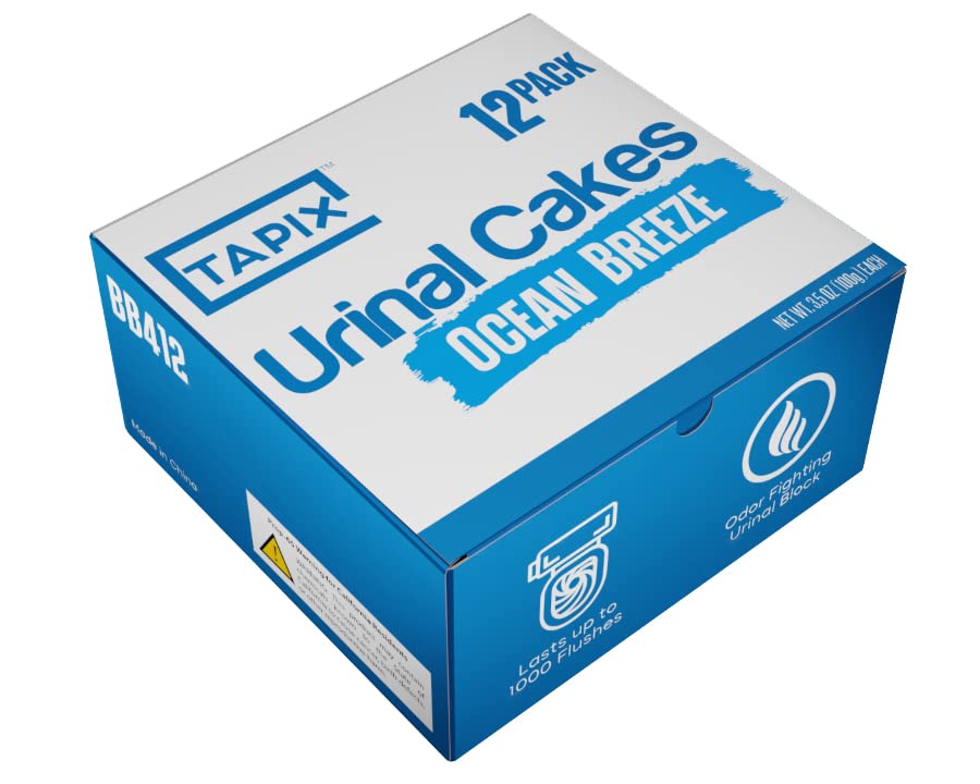 Urinal Deodorizing Block, Ocean Breeze Scent (Case of 12)