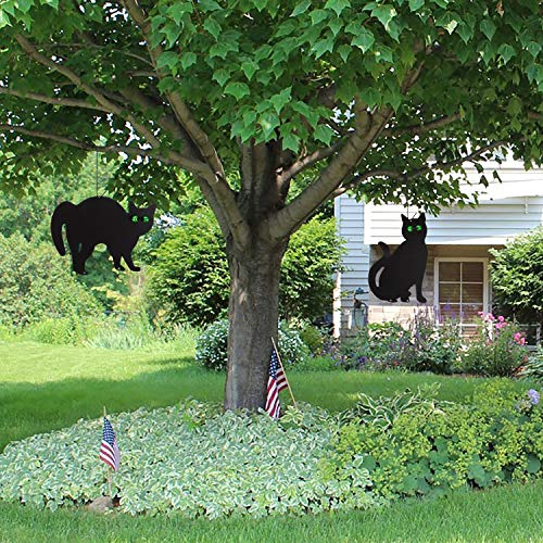 Garden Scare Cats with Reflective Eyes (Set of 4)