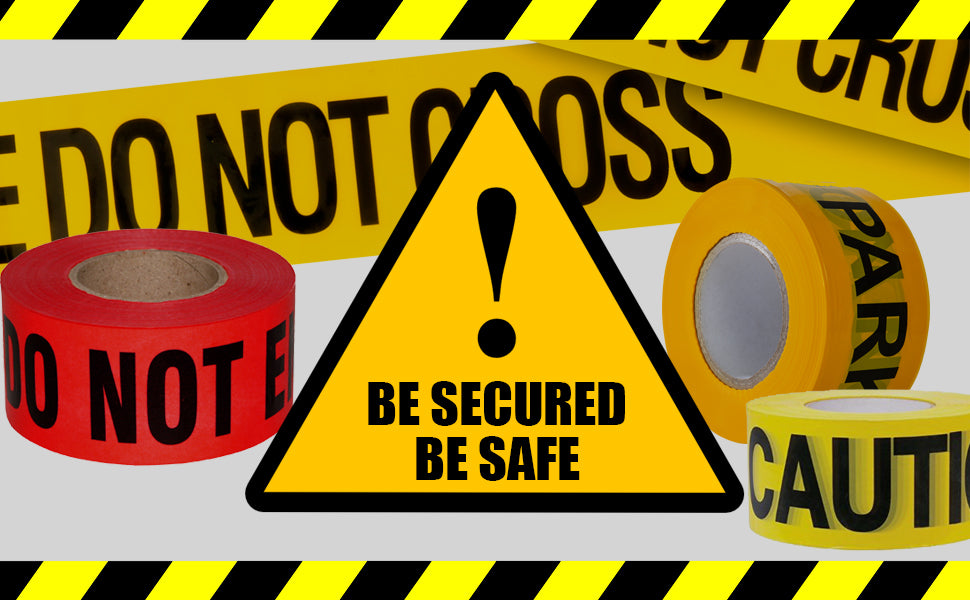 Yellow Caution Tape 3 inch x 1000 feet