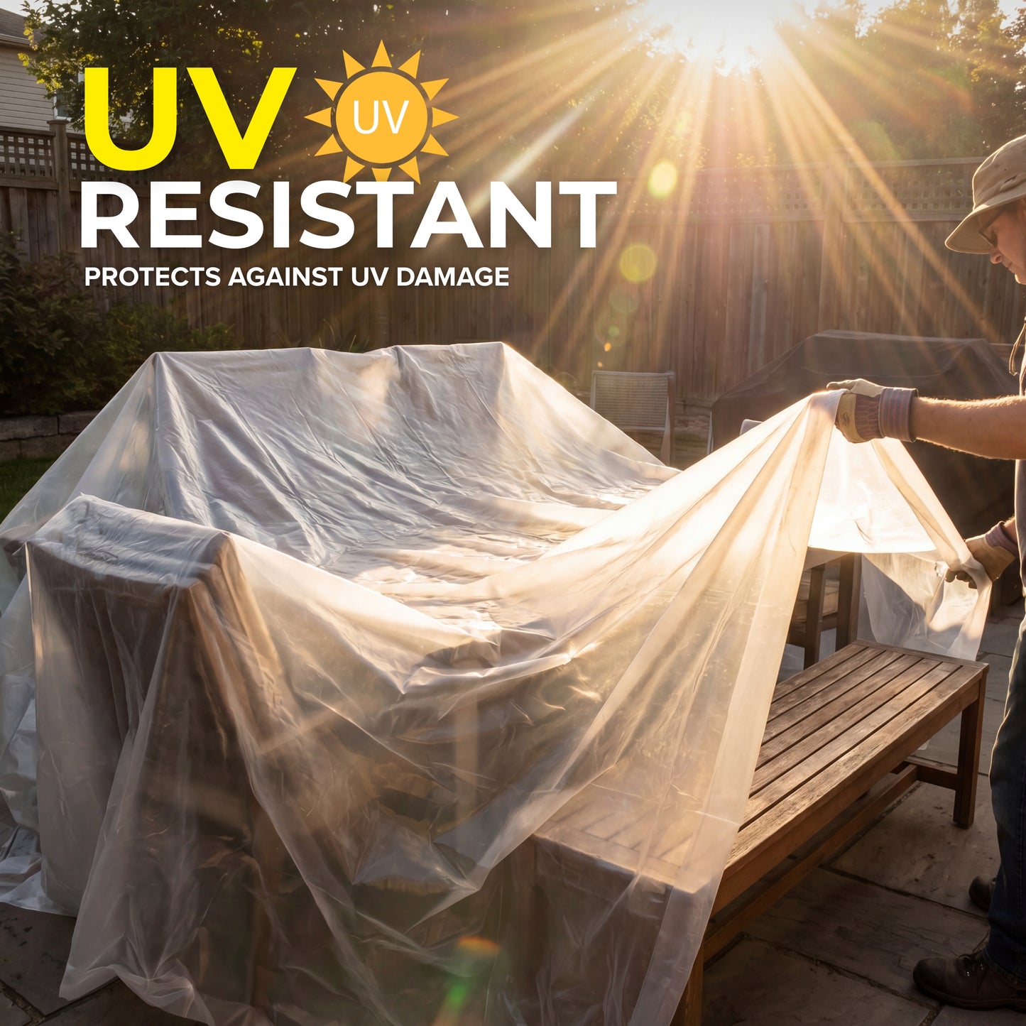 Plastic Sheeting – 10 x 25 ft, 6 Mil, UV-Resistant (Clear) (Copy)