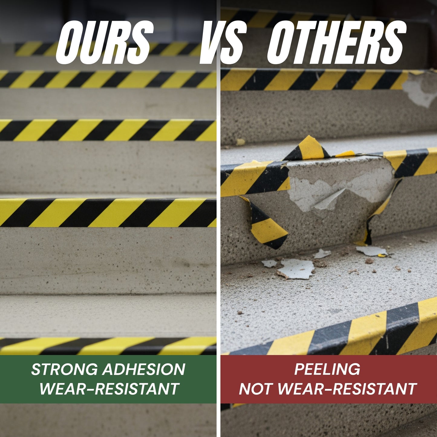 Black and Yellow Stripe Safety Stripe Tape 3in X 18Yds