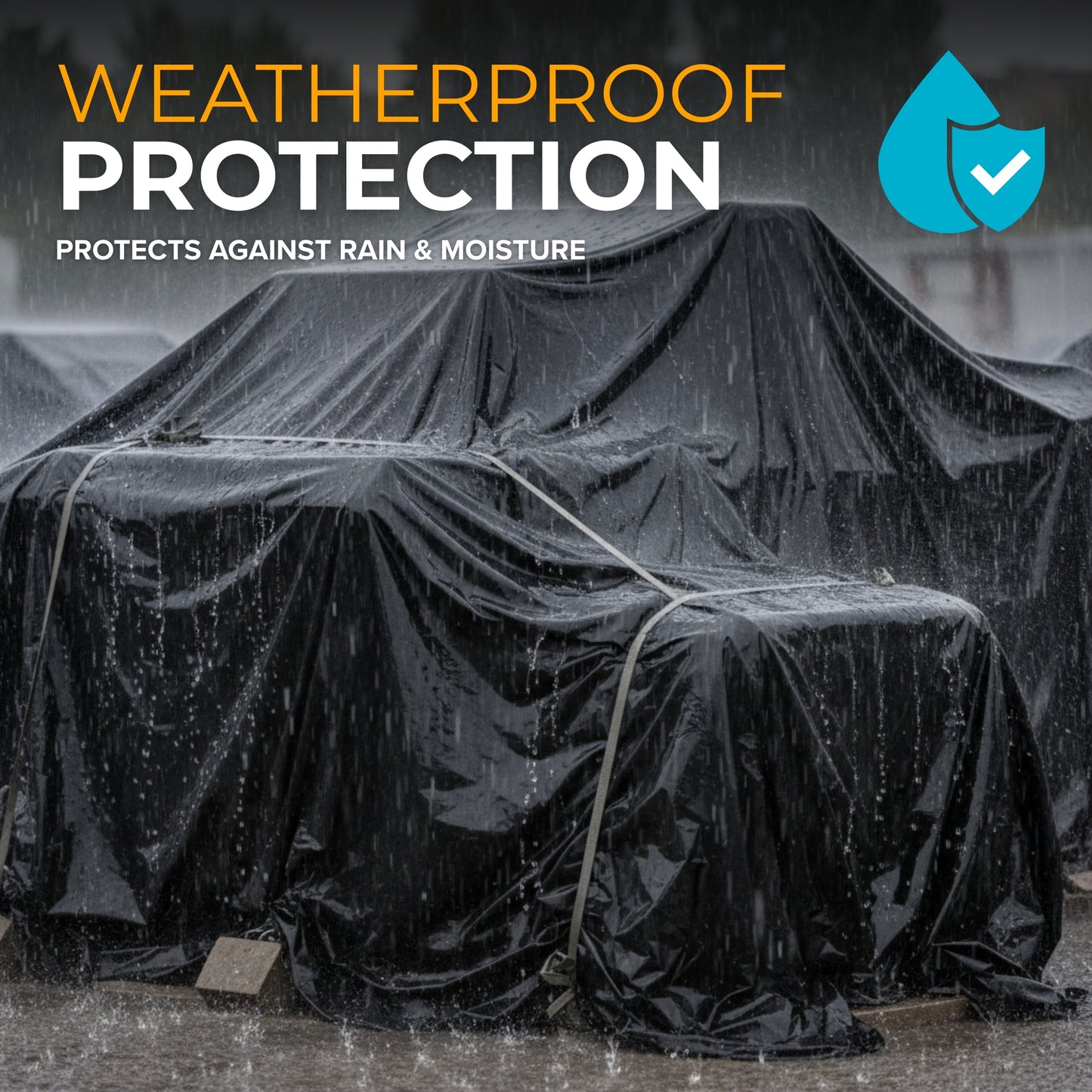 Plastic Sheeting – 3 x 50 ft, 3 Mil, UV-Resistant (Black, 2-Pack) (Copy)