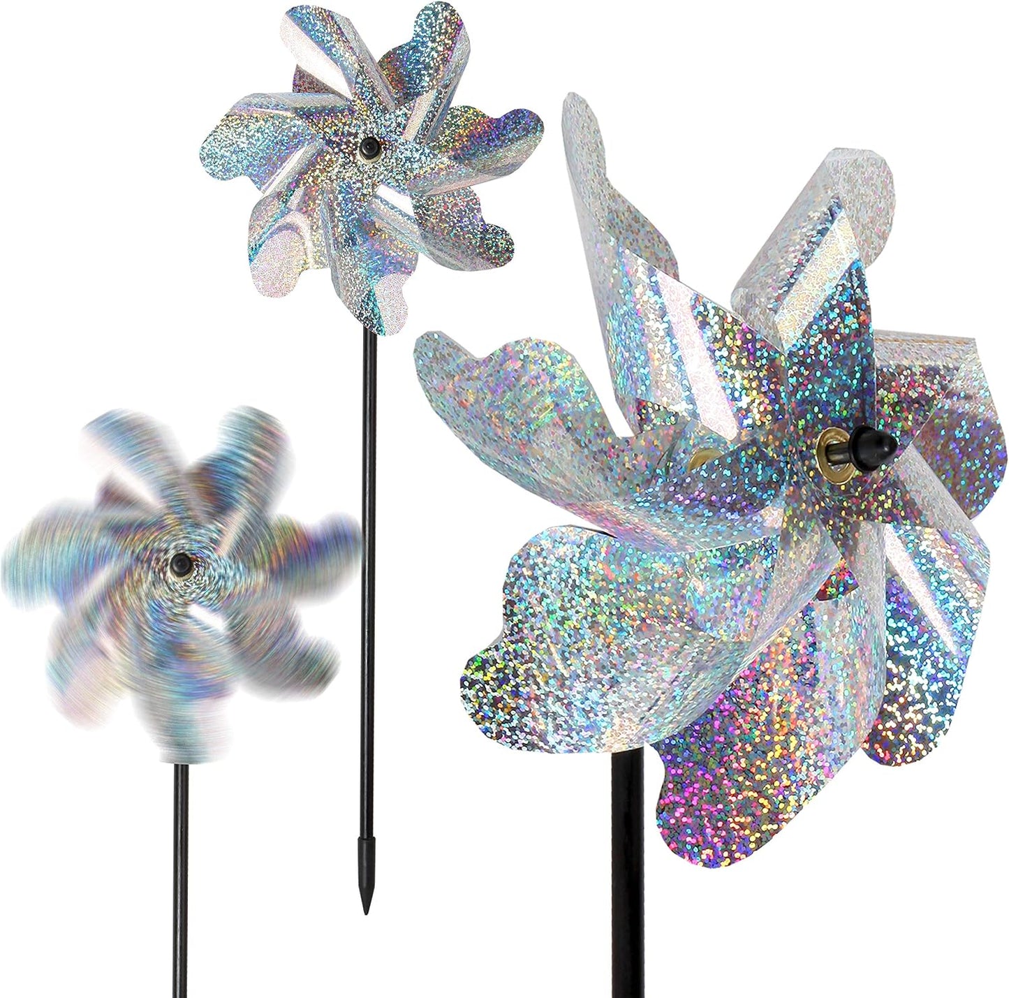 Bird Blinder Repellent Pinwheels (10 Pack) 15 inch