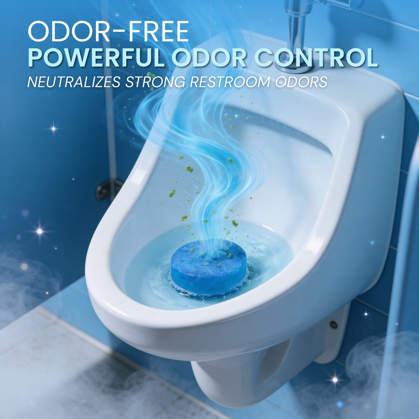 Urinal Deodorizing Block, Ocean Breeze Scent (Case of 24)