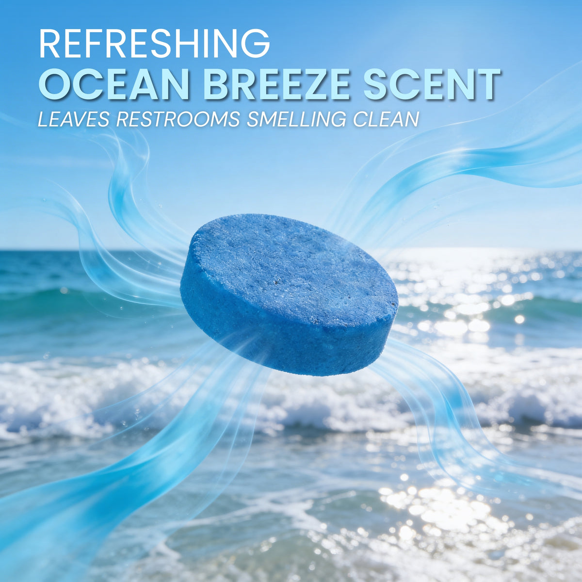Urinal Deodorizing Block, Ocean Breeze Scent (Case of 12)