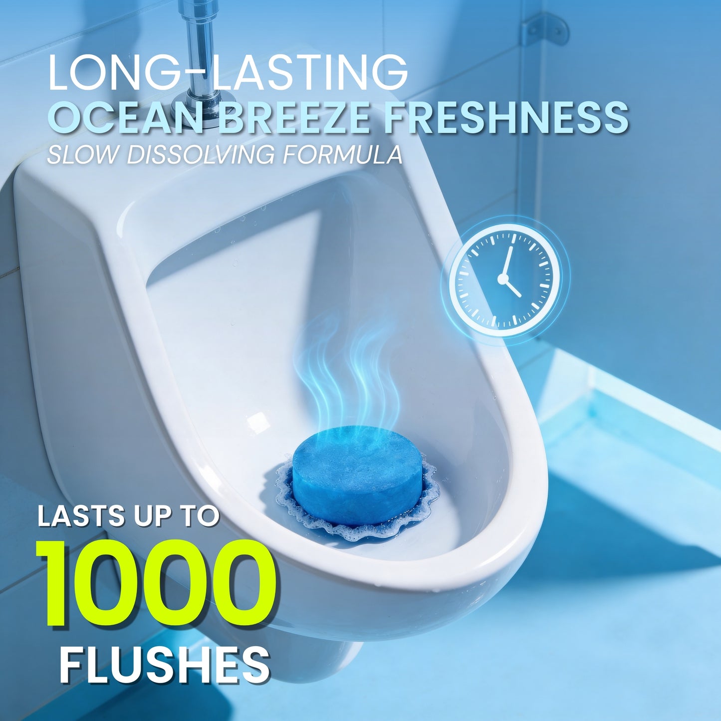 Urinal Deodorizing Block, Ocean Breeze Scent (Case of 24)
