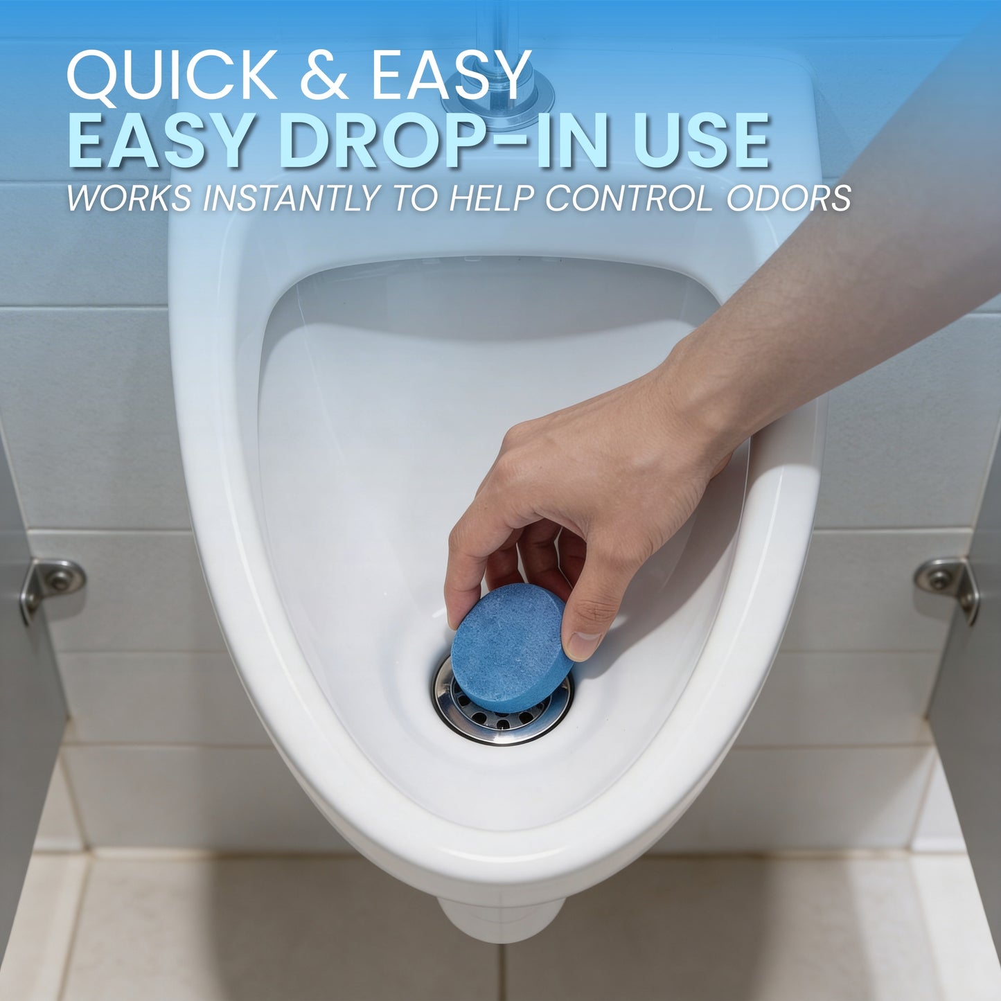 Urinal Deodorizing Block, Ocean Breeze Scent (Case of 24)