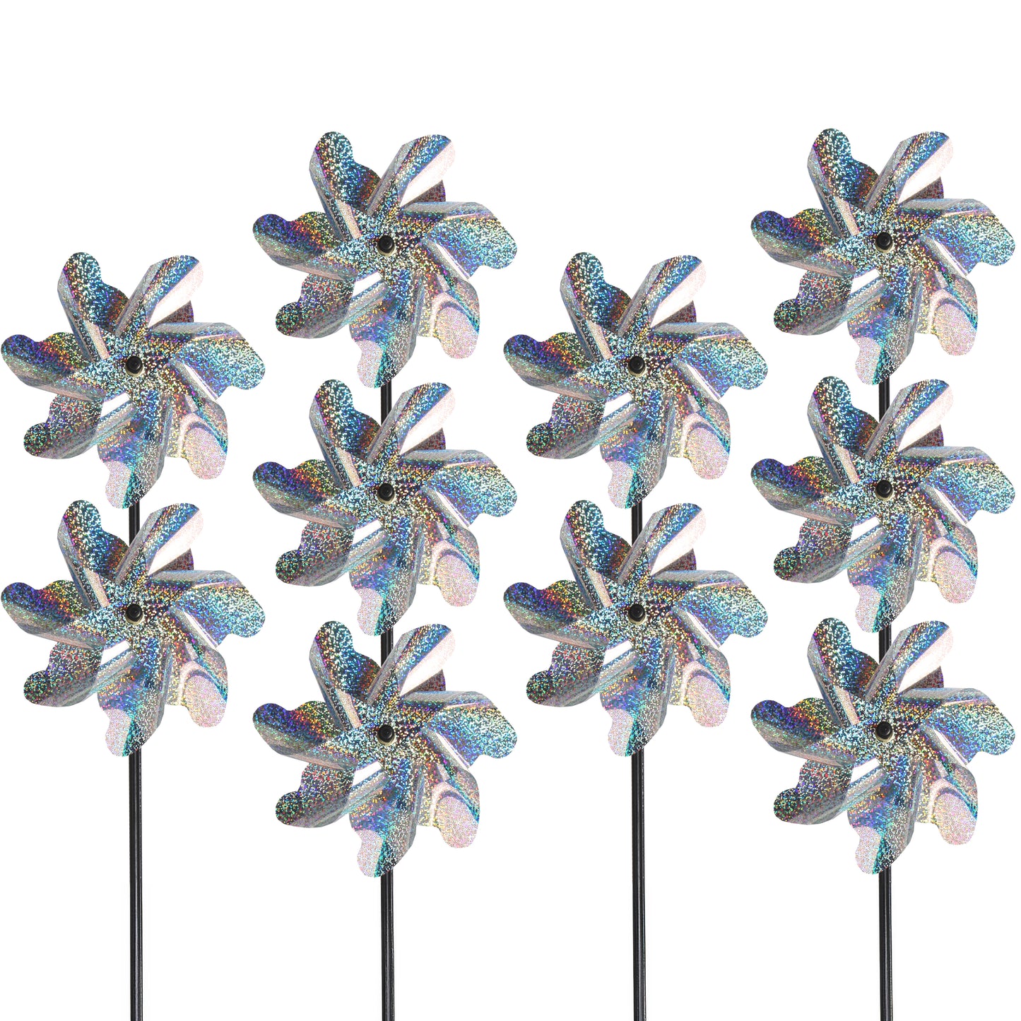 Bird Blinder Repellent Pinwheels (10 Pack) 15 inch