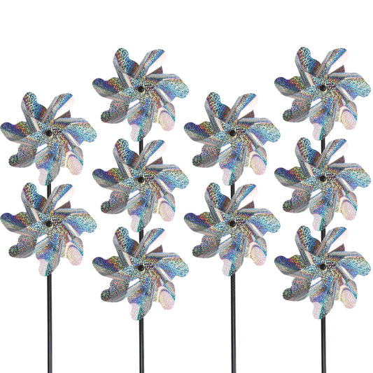 Bird Blinder Repellent Pinwheels (10 Pack) 15 inch
