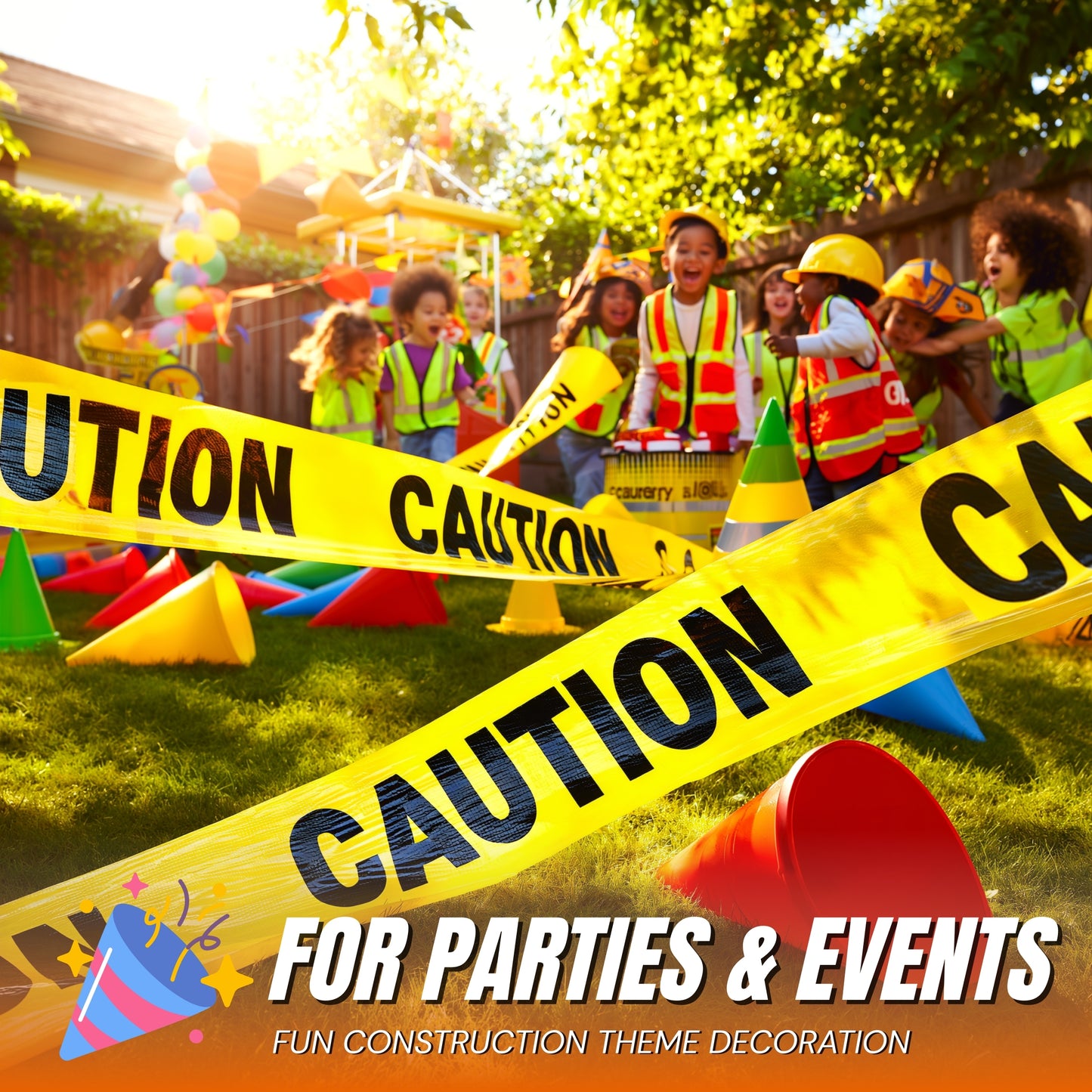 Caution Party Tape 3 In X 100 Ft