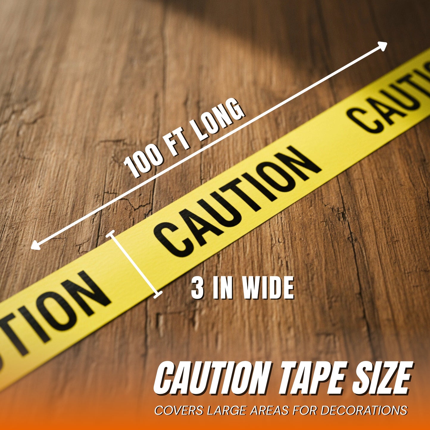 Caution Party Tape 3 In X 100 Ft