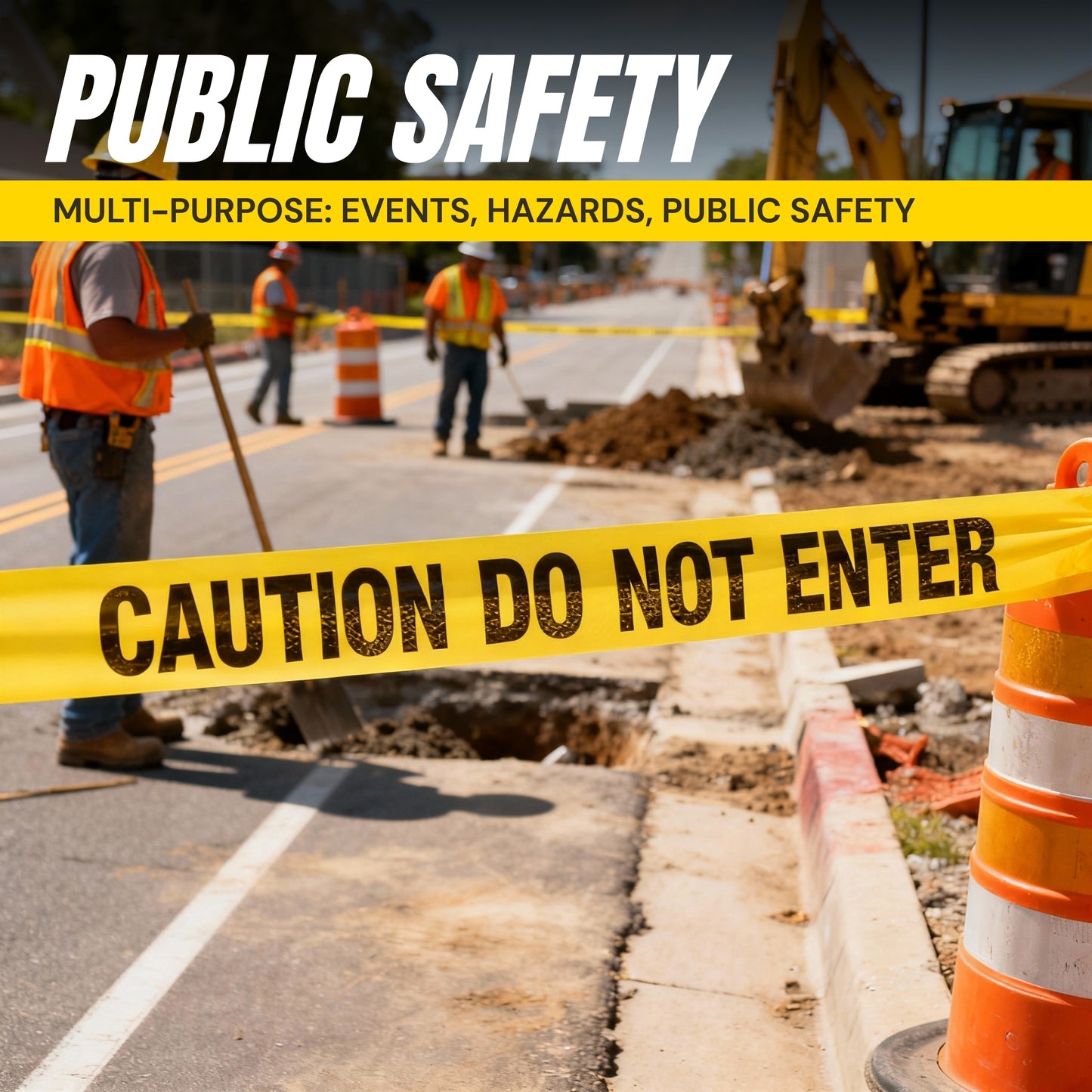 Caution Do Not Enter Tape (2 Pack) 3 inch X 1000 feet