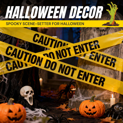 Caution Do Not Enter Tape (2 Pack) 3 inch X 1000 feet