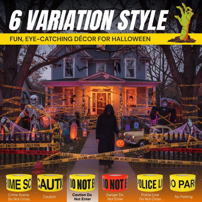 Caution Do Not Enter Tape (2 Pack) 3 inch X 1000 feet