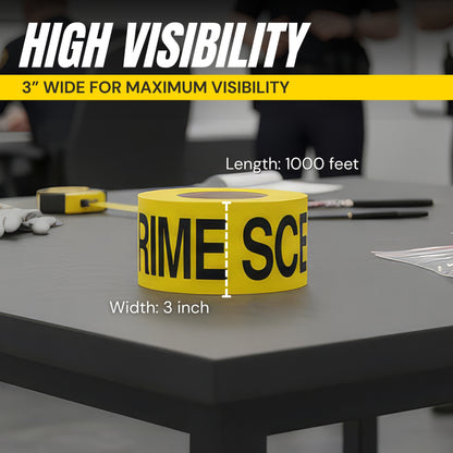Crime Scene Do Not Cross Barricade Tape 3 inch X 1000 feet