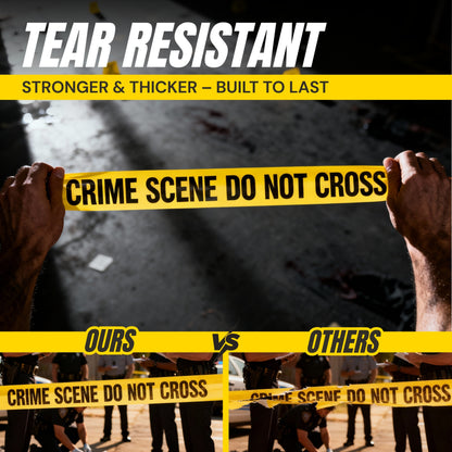 Crime Scene Do Not Cross Barricade Tape 3 inch X 1000 feet