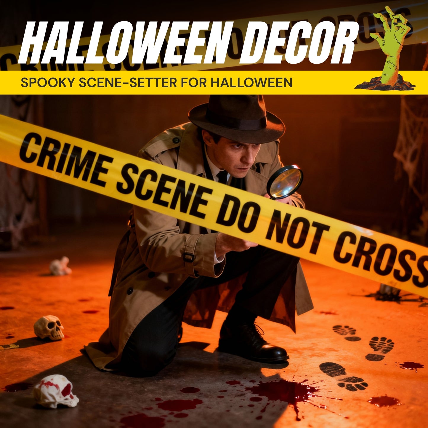 Crime Scene Do Not Cross Barricade Tape 3 inch X 1000 feet