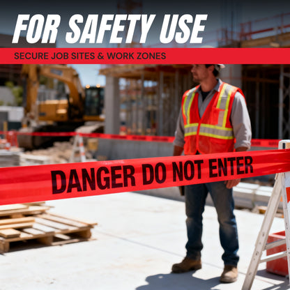 Danger Do Not Enter Tape 3 inch X 1000 feet
