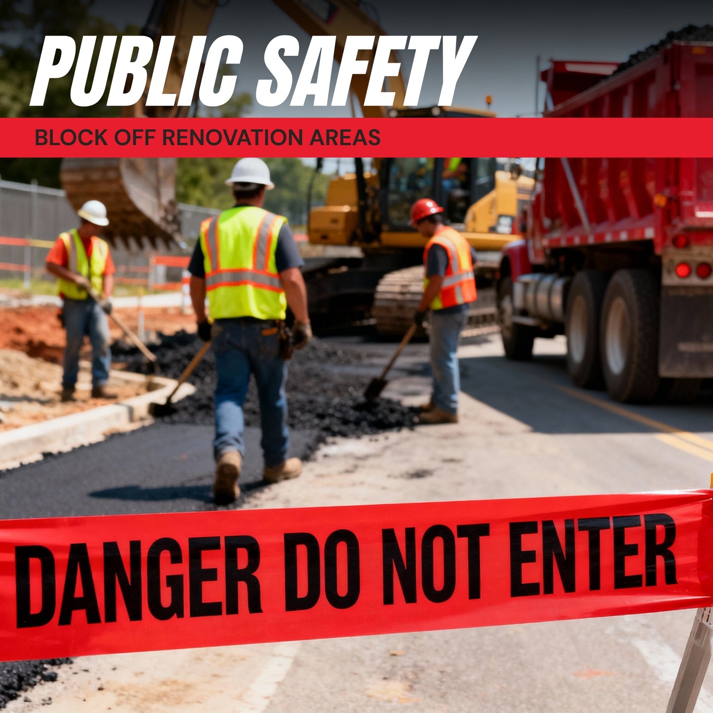 Danger Do Not Enter Tape 3 inch X 1000 feet