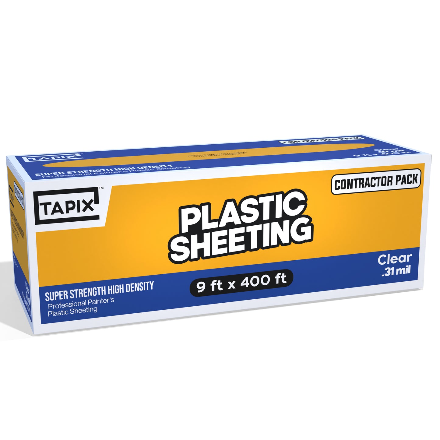 Plastic Sheeting (9' x 400') Long .31 mil, Poly Sheeting Polyethylene Film