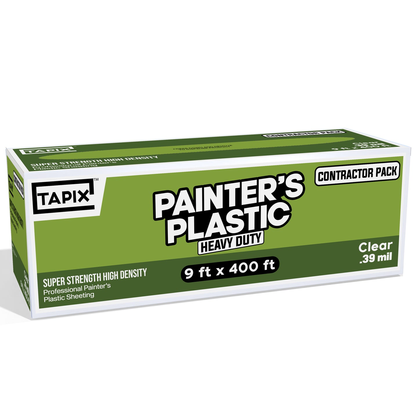 Plastic Sheeting (9' x 400') Long 0.39 mil, Heavy Duty Poly Sheeting Polyethylene Film