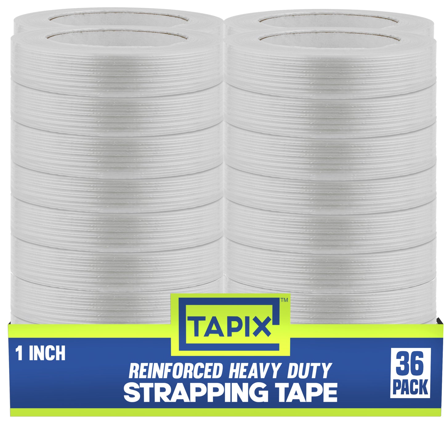 Strapping Tape 1 inch x 60 yds (36 Pack)