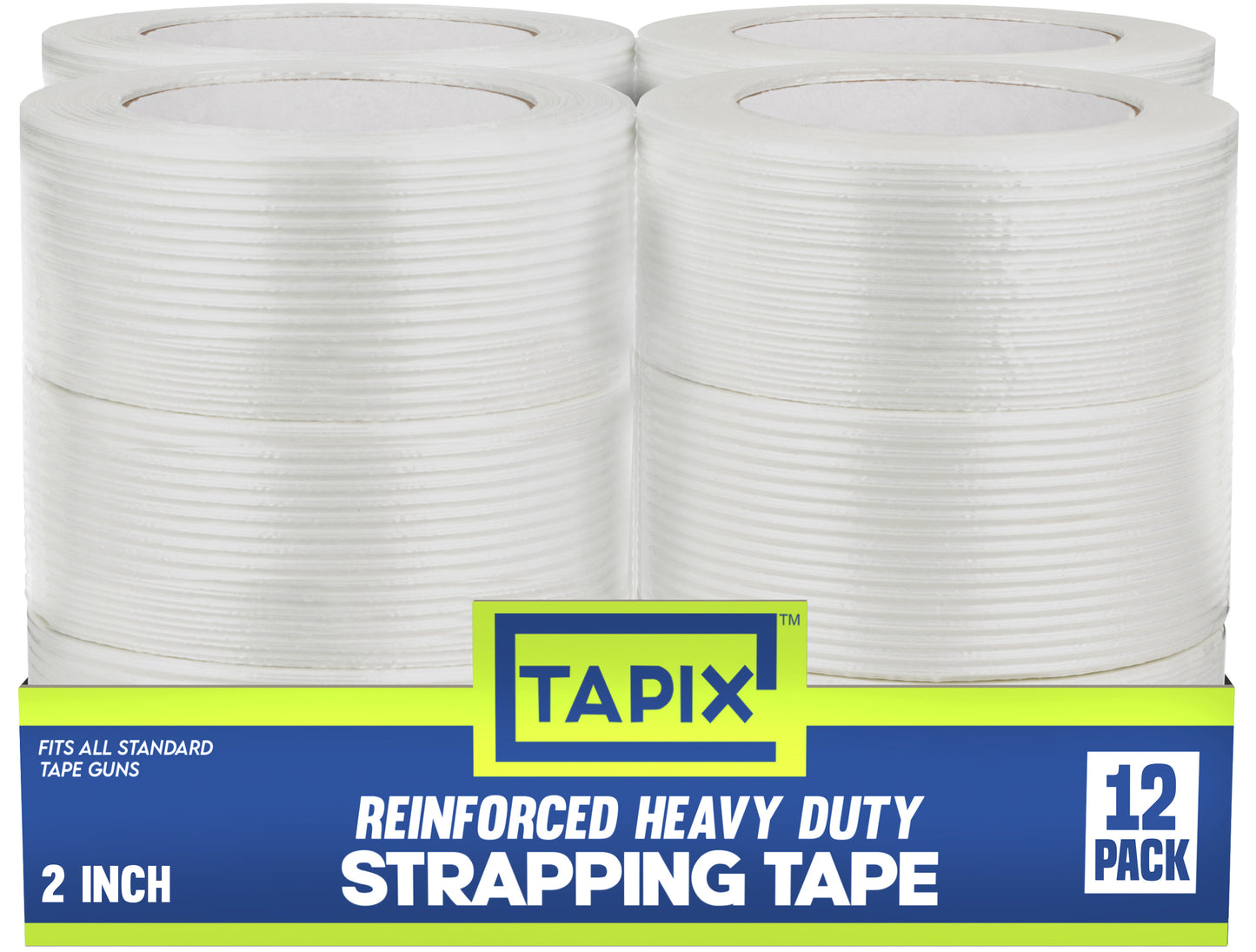 Strapping Tape 2 inch x 60 yds (12 Pack)