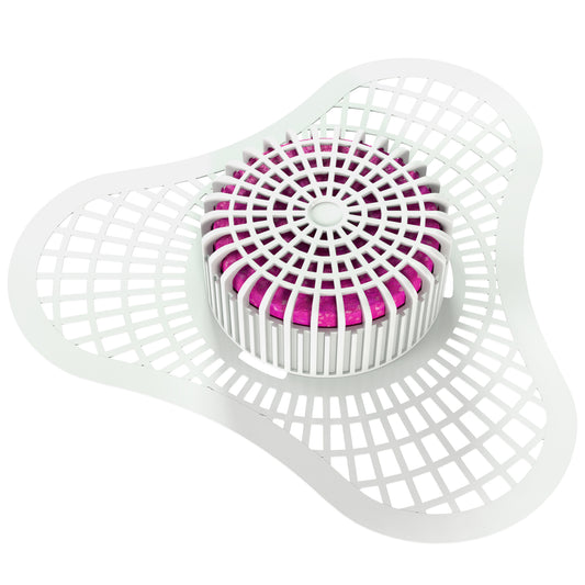 Urinal Screens with Deodorizing Blocks – Tropical Scent (12-Pack)