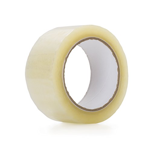 Heavy Duty Packing Tape Dispenser with Cushion Grip Comes with 2" Wide Clear Tape, 110 Yds Long