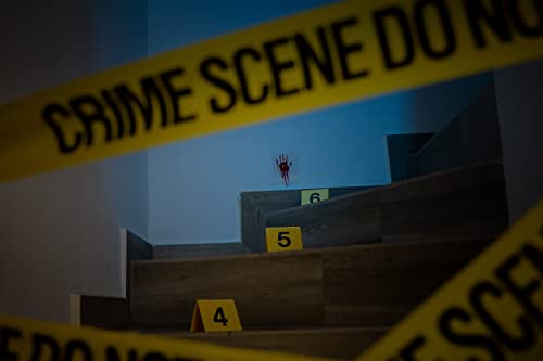 Crime Scene Kit - Includes 25 Evidence Markers Tents, 25 Crime Object Cards, 100ft Crime Scene Tape