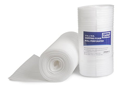 Packing Materials Foam Roll 12" Wide x 70' Long X 1/16" Thick Perforated Every 12"