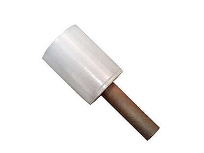 Stretch Film Hand Roll Stretch Wrap  5" X 1000 Feet Strong 80 Gauge with Extended Handle