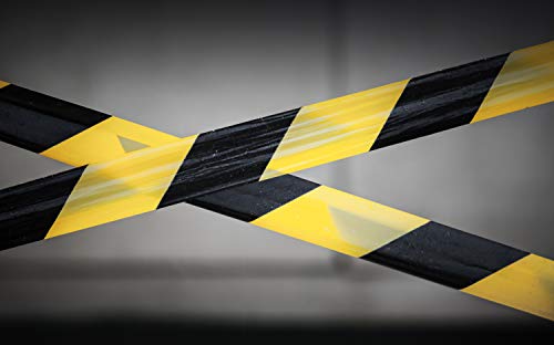 Black and Yellow Stripe Safety Stripe Tape 3in X 300ft