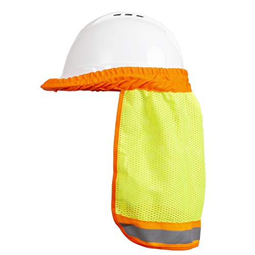 Hard Hat Neck Sun Shade (2 Pack) One Size Fits All - Yellow