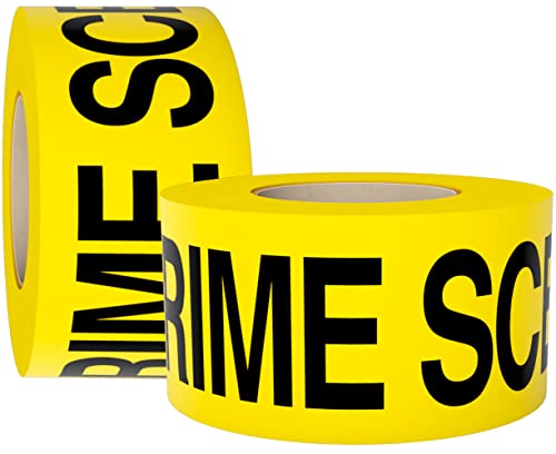 Crime Scene Do Not Cross Tape (2 Pack) 3 inch x 1000 feet