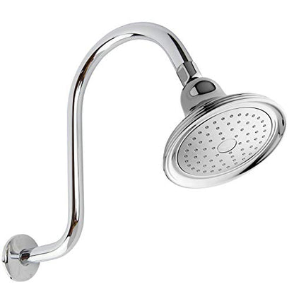 Goose Neck Shower Arm Extension Chrome Finish 10 inch
