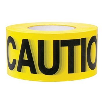 Yellow Caution Tape 3 inch x 1000 feet