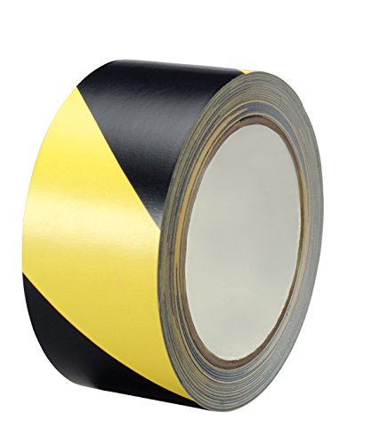 Black and Yellow Stripe Safety Stripe Tape 2in X 18Yds