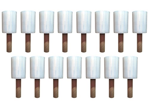 Stretch Film Hand Roll Stretch Wrap  5" X 1000 Feet Strong 80 Gauge with Extended Handle