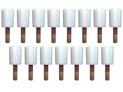 Stretch Film Hand Roll Stretch Wrap  5" X 1000 Feet Strong 80 Gauge with Extended Handle