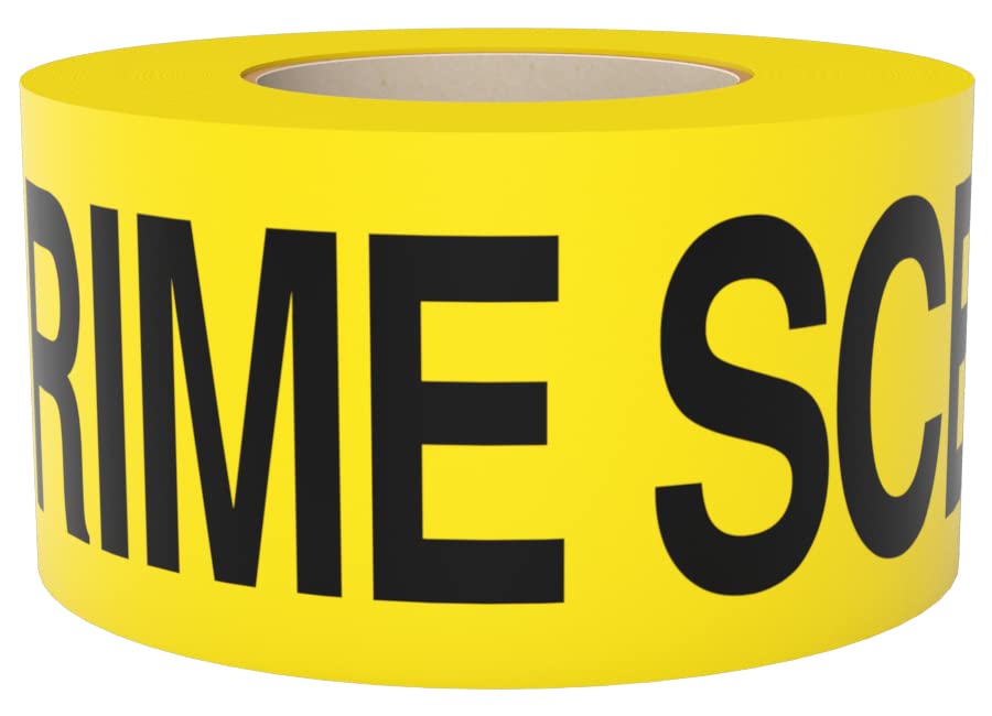 Crime Scene Do Not Cross Barricade Tape 3 inch X 1000 feet