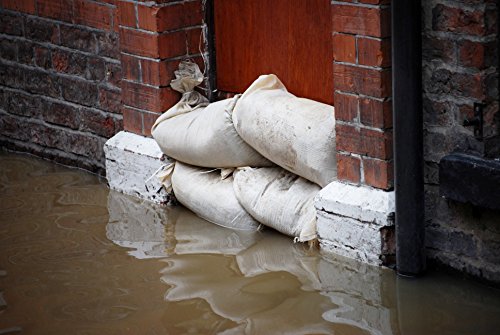 Empty White Sandbags with Ties (Bundle of 10) 14" x 26"