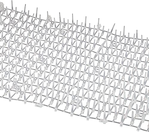 Cat Scat Mat Clear with Spikes (14 ft. x 12 inch) with 10 Staples